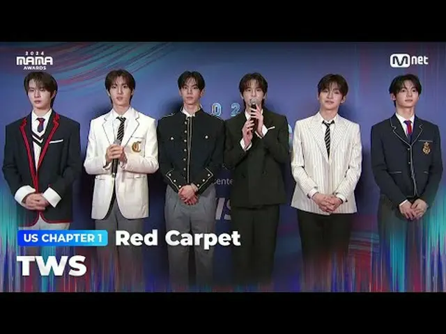 テレビでストリーミング: TWS_ _  (TWS_ ) on the glorious Red Carpet of 2024 MAMA AWARDS BIG 