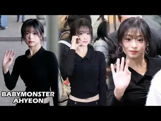 241128 BABYMONSTER_ _  アヒョン空港出発ファンカム by 스피넬 * 編集しないでください、再アップロードしないでください