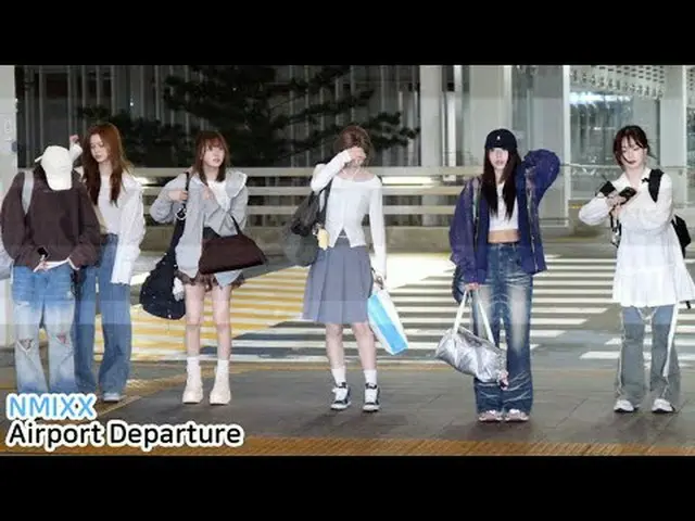 250418 NMIXX_ _  Airport Departure fancam by スピネル* Do not edit, Do not re-upload