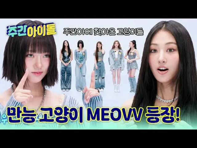 ▶完全に変わった＜週刊アイドル＞の初ゲスト！万能猫MEOVV_ _ が出た♥︎ ▶ ＜ 週刊アイドル ＞ MEOVV_ _ 、できないものがないミャンガーたちの
