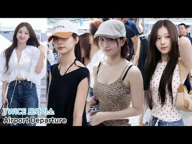 250821 TWICE_ _  'THIS IS FOR' World Tour Airport Departure fancam by 스피넬* Do no