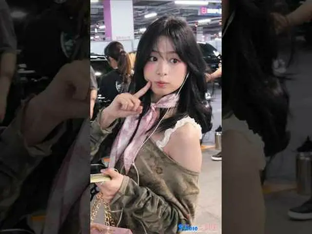 250915 BABYMONSTER_ _  AHYEON 1st ワールドツアー終了 空港到着ファンカム by 스피넬 * 編集しないでください