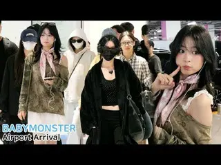 250915 BABYMONSTER_ _  1st world tour finished Airport Arrival fancam by スピネル
* 