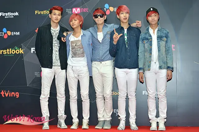 「Ledapple」(右からヒョソク、グァンヨン、ハンギョル、ヨンジュン、ギュミン)