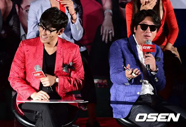 左から「BIGBANG」T.O.P、俳優キム・ユンソク