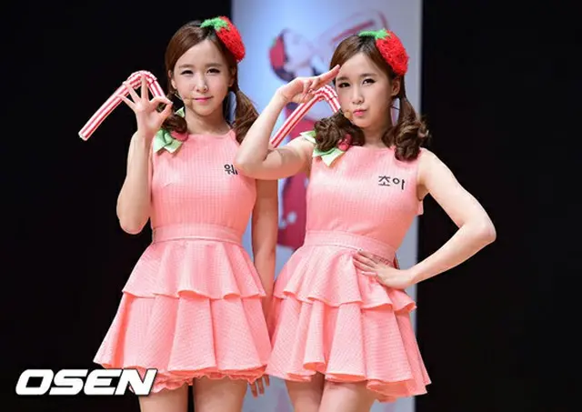 ガールズグループ「CRAYON POP」からの双子ユニット「イチゴミルク」(チョア、ウェイ)