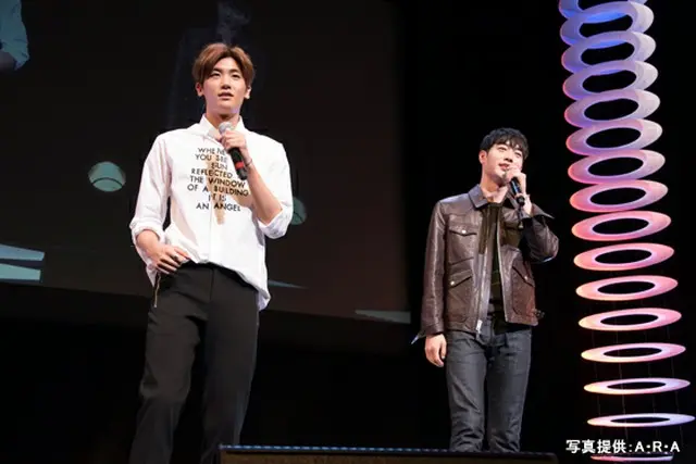 左からヒョンシク(ZE:A) 、ソ・ガンジュン(5urprise)