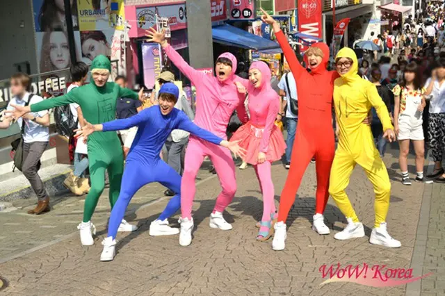 左からギュミン、ジュノ、ミンス、武田梨奈、ジュン、シュウタ