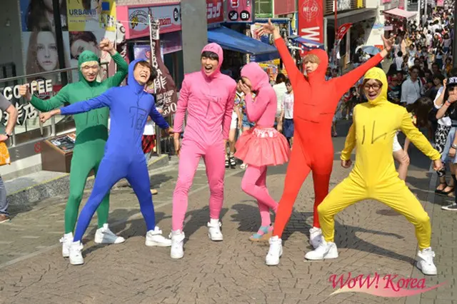左からギュミン、ジュノ、ミンス、武田梨奈、ジュン、シュウタ