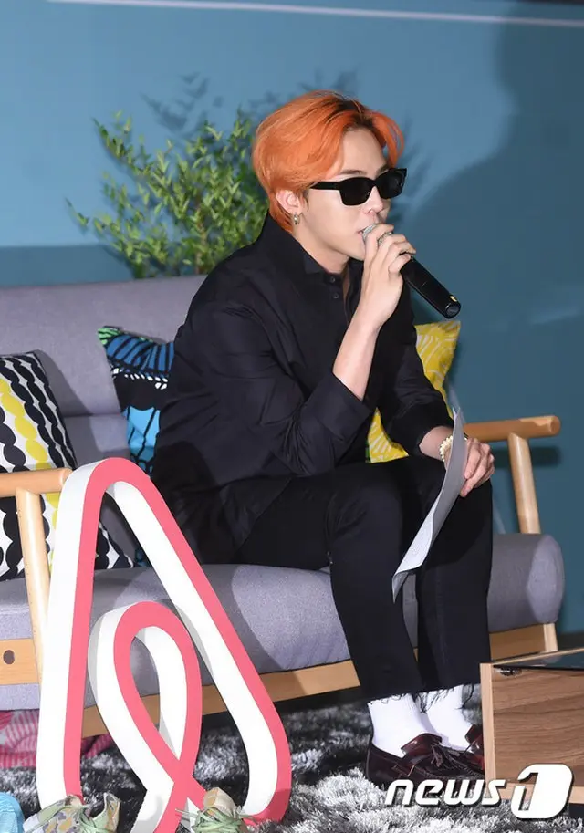 「Airbnb&スーパースタープロジェクト」記者会見に出席したG-DRAGON