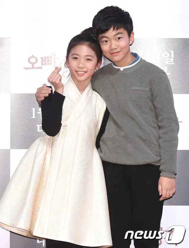 子役のイ・レとチョン・ジュンウォン（左から）
