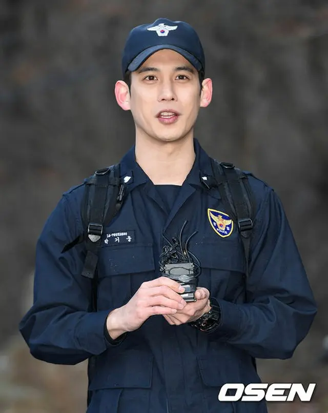 1年7か月の軍服務を終え除隊したパク・ギウン