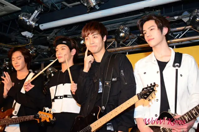 「N.Flying」左からグァンジン、ジェヒョン、スンヒョプ、フン
