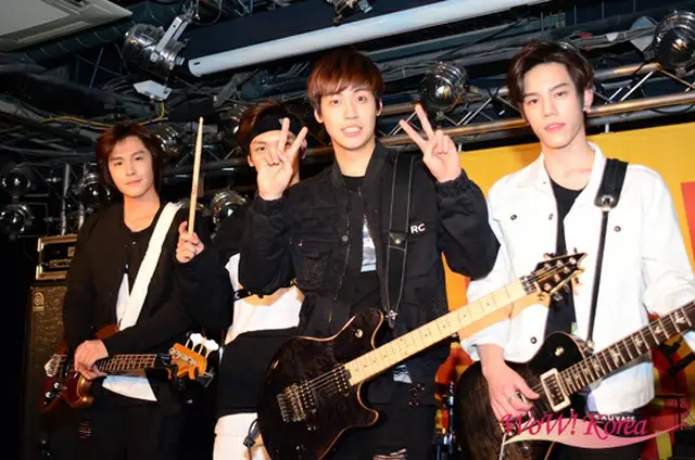 「N.Flying」左からグァンジン、ジェヒョン、スンヒョプ、フン