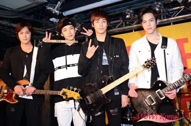 「N.Flying」左からグァンジン、ジェヒョン、スンヒョプ、フン