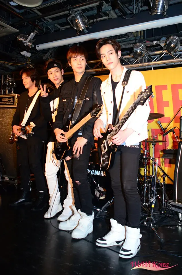 「N.Flying」左からグァンジン、ジェヒョン、スンヒョプ、フン