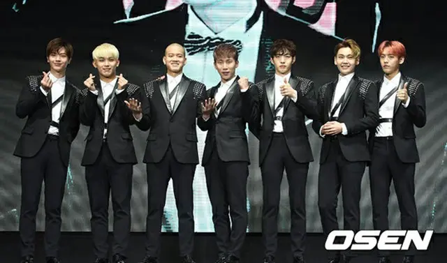 「BTOB」左からソンジェ、ヒョンシク、プニエル、ウングァン、チャンソプ、イルフン、ミンヒョク