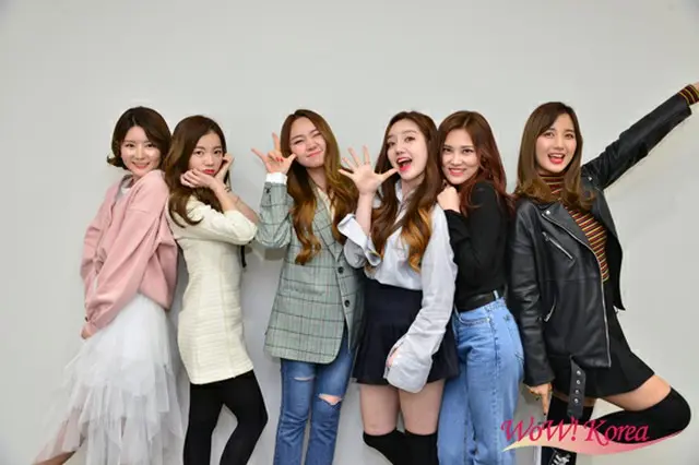 「A.De」左からヨリン、チソ、ミソ、ヘヨン、スヨン、ラヘル