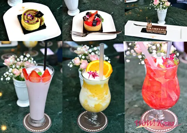 カフェメニューの一部