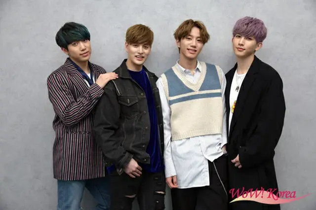 「U-KISS」左からフン、イライ、ジュン、キソプ