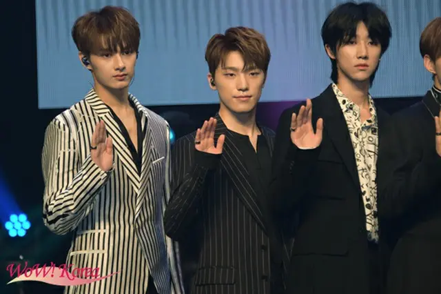 「SEVENTEEN」左からジュン、ディノ、ディエイト