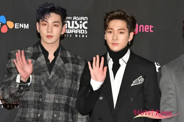 「NU‘EST W」左からベクホ、アロン