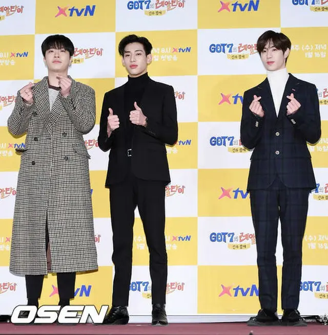 XtvNバラエティ「GOT7のrealthai」の制作発表に出席した「GOT7」ヨンジェ・BamBam・マーク