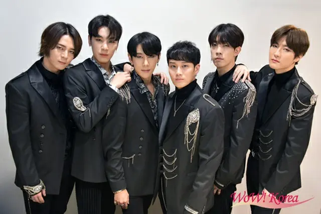 「G・MOST」左からRYUN（リュン）、JUN（ジュン）、L（エル）、JIN（ジン）、MELO（メロ）、DARO（ダロ）
