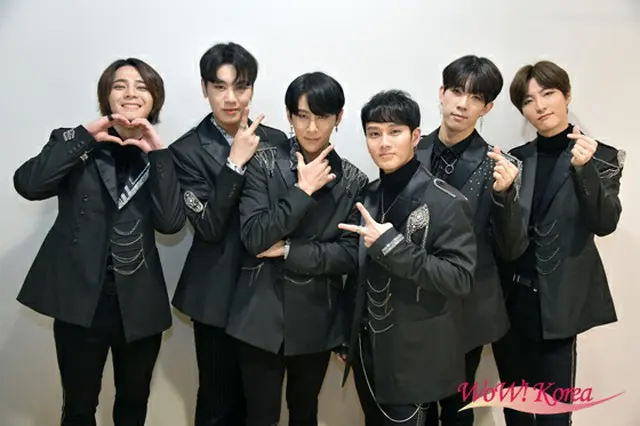 「G・MOST」左からRYUN（リュン）、JUN（ジュン）、L（エル）、JIN（ジン）、MELO（メロ）、DARO（ダロ）