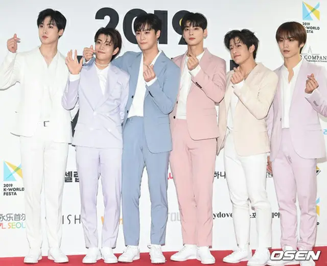 「2019 K-WORLD FESTA」開幕式レッドカーペットに登場した「ASTRO」