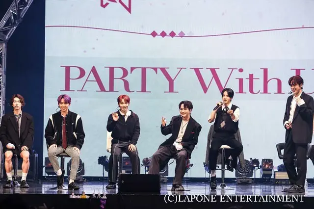 2ND ALBUM発売記念ショーケースイベント「PARTY With Us」を開催した「JO1」5