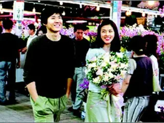 ハ・ジウォン＆ヨン・ジョンフン　花市場でデート
