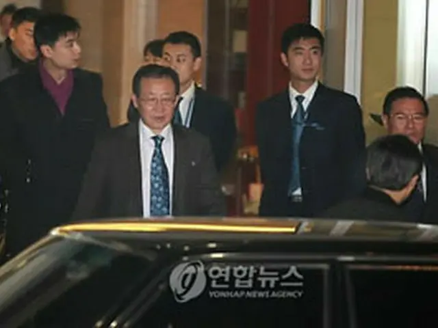 北京入りした北朝鮮首席代表の金桂寛（キム・ゲグァン）外務次官＝7日、北京（聯合）