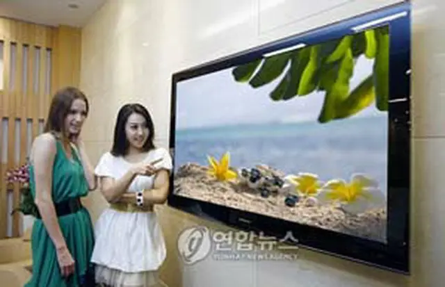 サムスン電子の液晶テレビ「クリスタル・ローズ」＝（聯合ニュース）