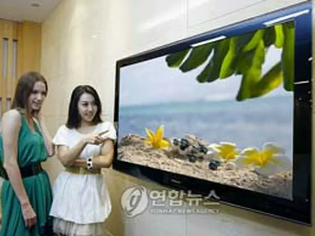 サムスン電子の液晶テレビ「クリスタル・ローズ」＝（聯合ニュース）