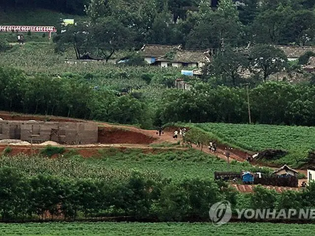 韓国の展望台から望む北朝鮮地域（資料写真）＝（聯合ニュース）