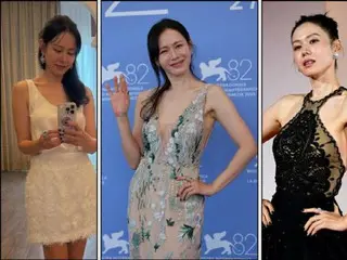 ベネチアに登場したソン・イェジン…ドレス姿も輝きを放つ