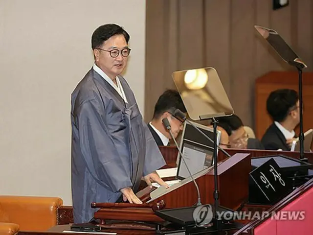 李在明政権初の通常国会開会　議長「朝鮮半島平和決議案」提案