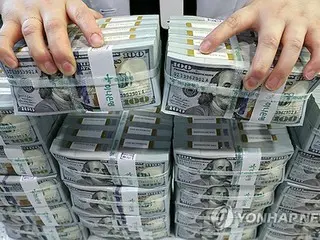 韓国の外貨準備高４１６３億ドル　３カ月連続増加
