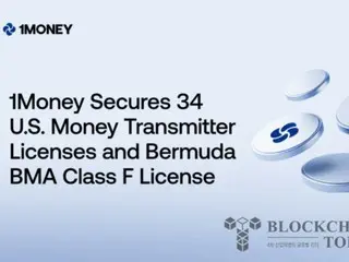 ステーブルコイン決済企業1Money、米国送金ライセンス34件を確保