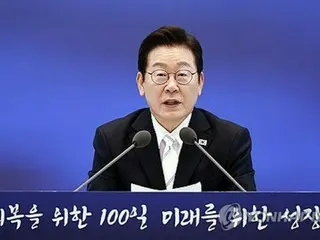 李大統領「国民との約束守り統合の政治へ」　就任１００日迎え会見