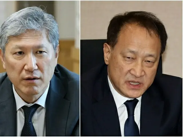 盧載憲氏（左）と李石培氏（資料写真）＝（聯合ニュース）