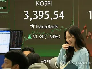 韓国総合株価指数　３日連続で過去最高値更新