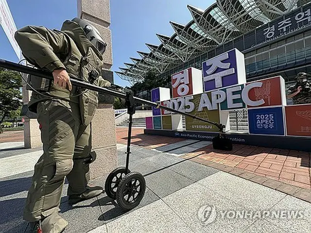 テロなどに備え、慶州駅で実施された訓練（資料写真）＝（聯合ニュース）