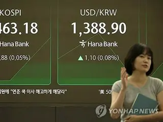 韓国総合株価指数　取引序盤に史上最高値更新