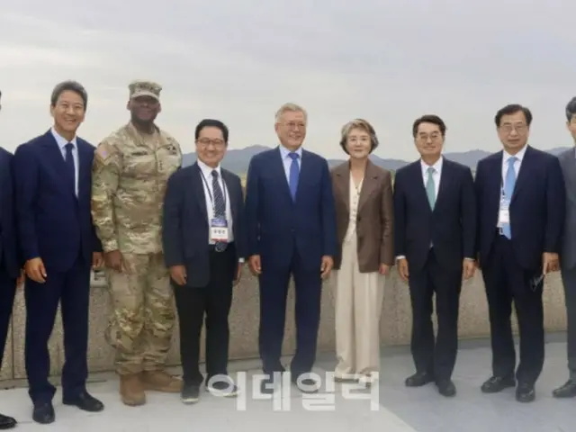 文在寅元大統領、9・19宣言7周年を記念しJSAを訪問…在韓米軍司令官も出席＝韓国報道