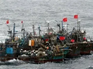 韓国・泰安で中国人8人が乗った密入国疑いのボートを検挙