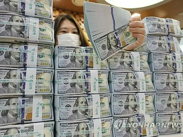韓国の外貨準備高４２２０億ドル　４カ月連続で増加