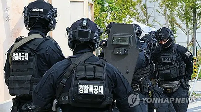 テロ対策などにあたる警察特攻隊（資料写真）＝（聯合ニュース）
