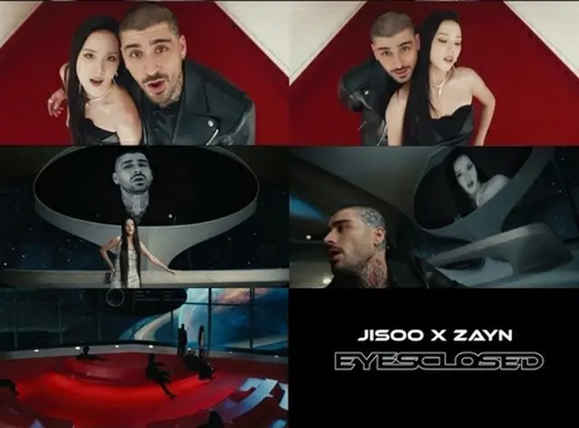 ジスの新曲「ＥＹＥＳ　ＣＬＯＳＥＤ」のミュージックビデオ（所属事務所提供）＝（聯合ニュース）≪転載・転用禁止≫